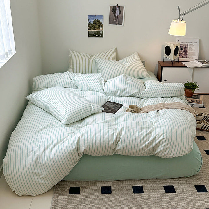 Rynx Scandinavian Retro Striped Bedding Set