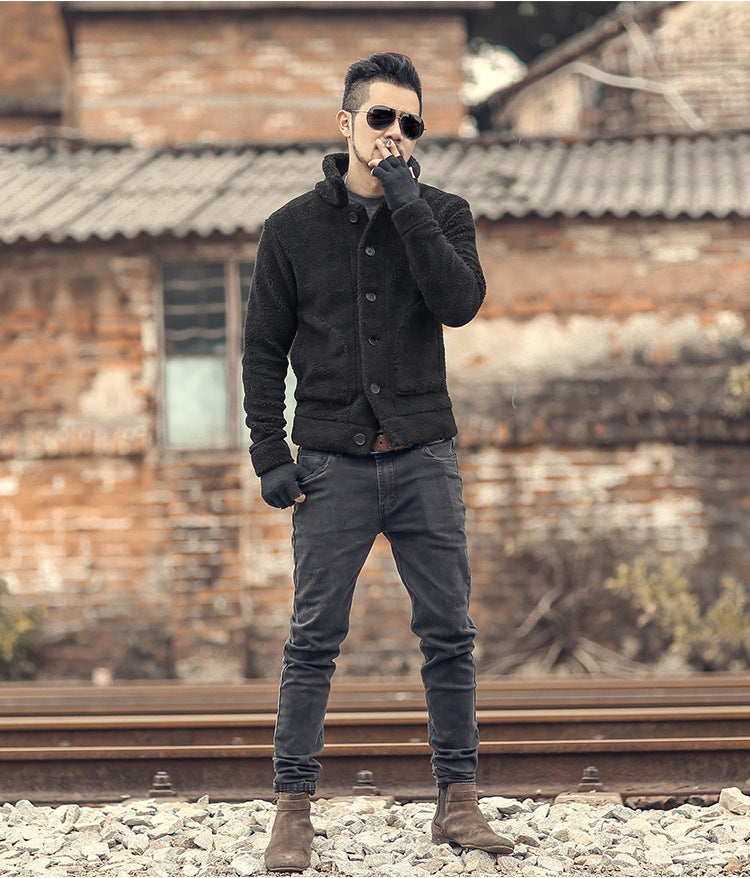 Men's lined Thomaskapelle jacket with stylish button closure and casual design Lisslune