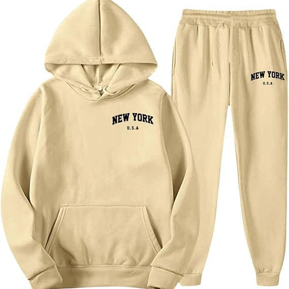 Women's Hooded Sweat Suit with high-quality material and modern lettering Lisslune