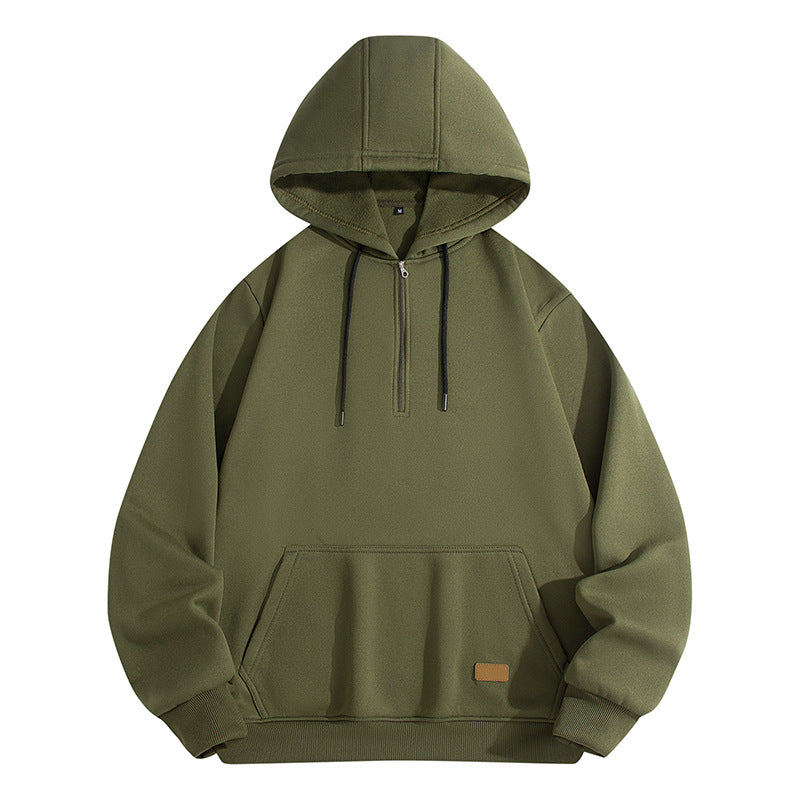 Men's stylish hoodie with half zip and comfortable fit Lisslune
