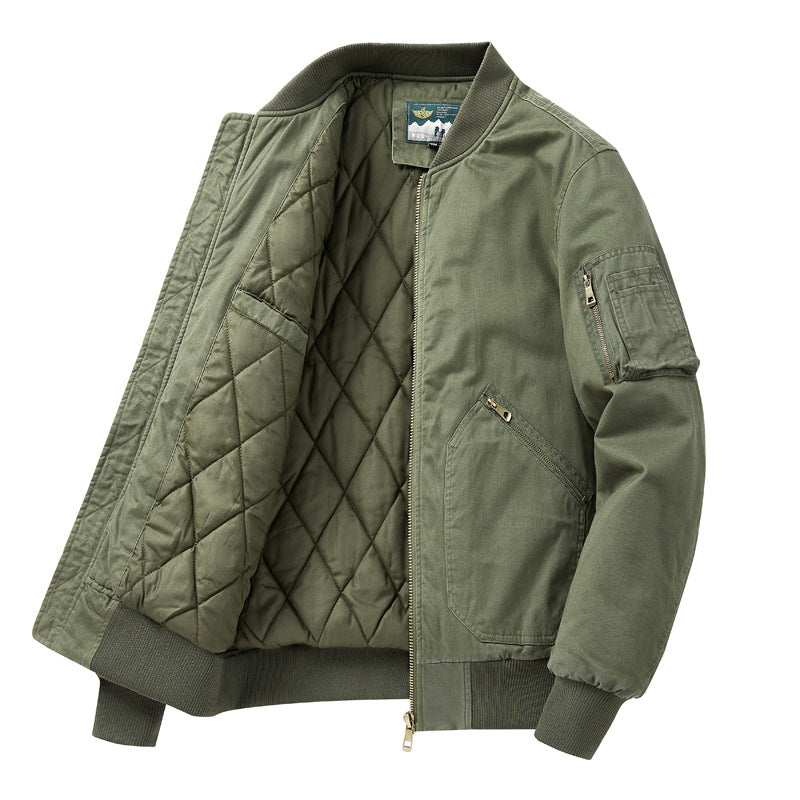Men's Technical Bomber Jacket with Insulating Lining Lisslune