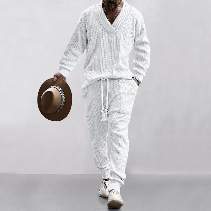 Men's Cardigan and Pants Set Lisslune