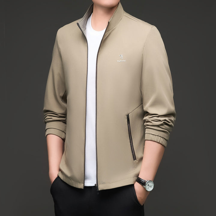 Men's Sporty Jacket with High Collar Lisslune