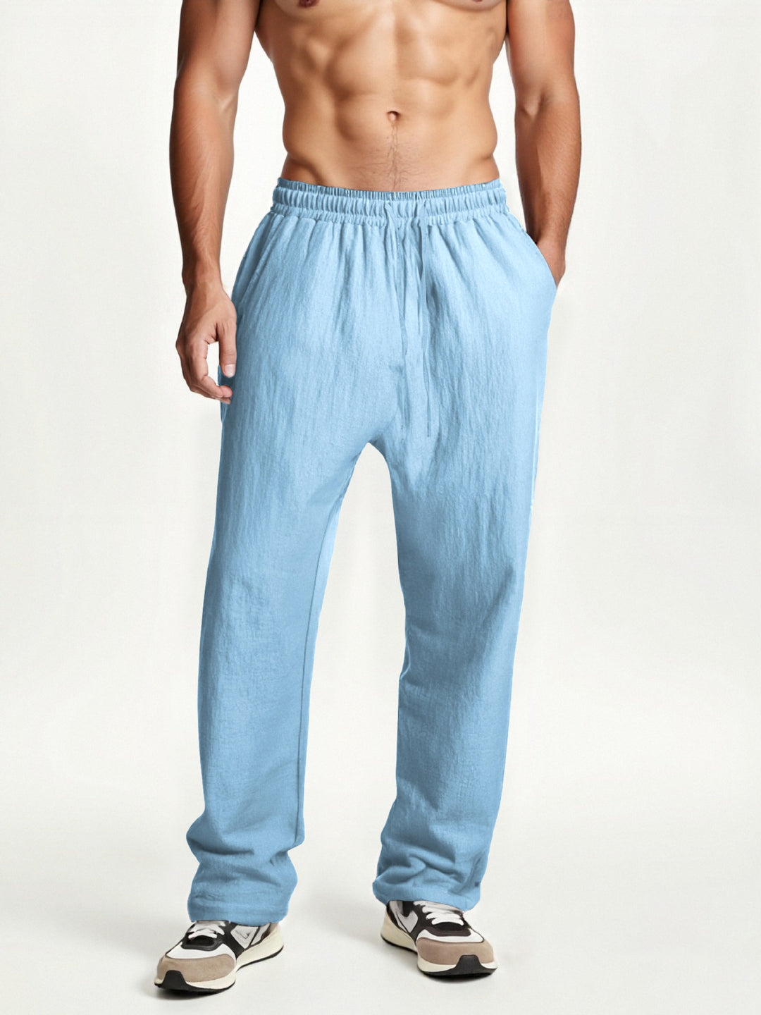 Men's elastic leisure pants with comfortable waistband Lisslune