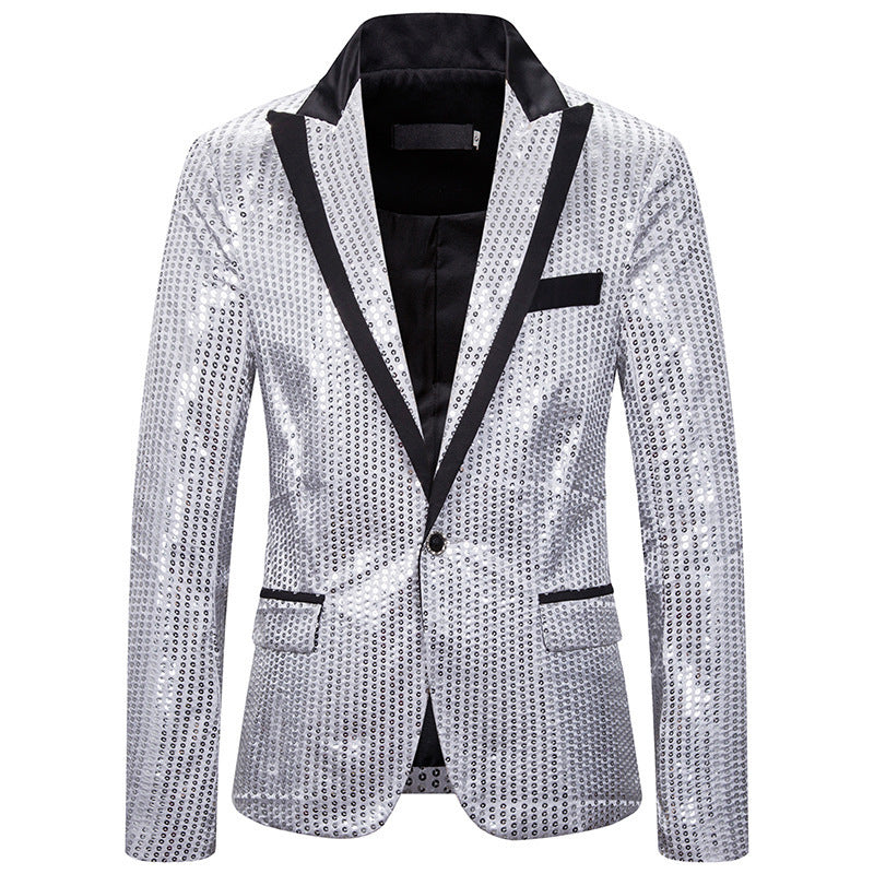 Men's elegant sequin blazer with modern cut Lisslune