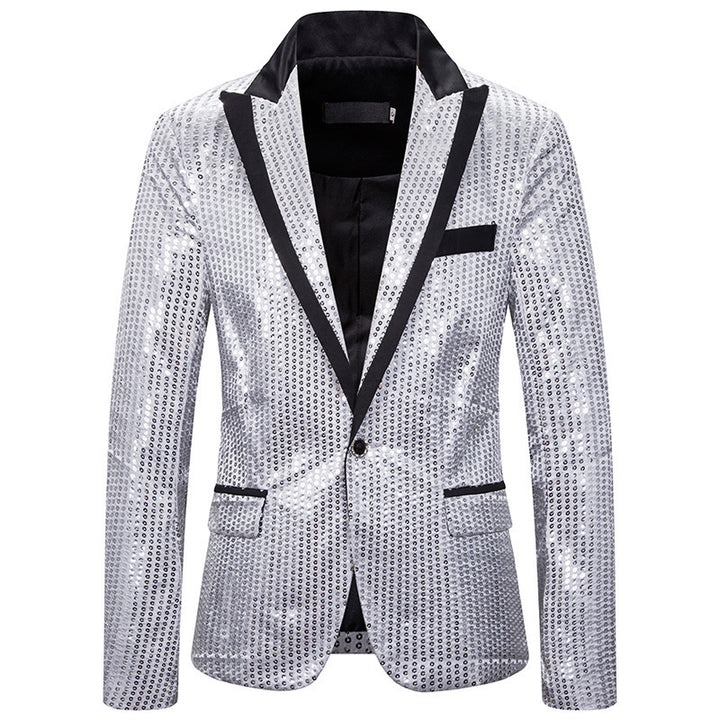 Men's elegant sequin blazer with modern cut Lisslune