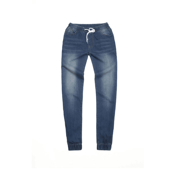 Damen Sportliche Denim-Jogginghose Lisslune
