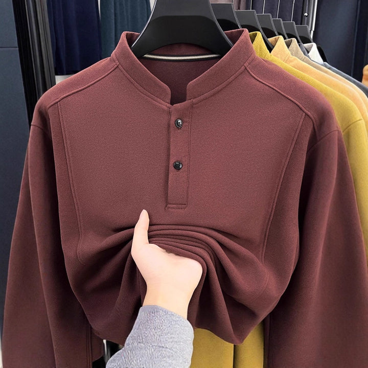 Men's casual long sleeve shirt with button closure Lisslune