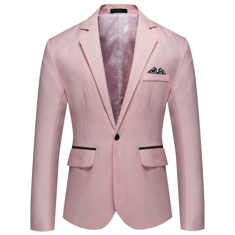 Men's Elegant Blazer with Silky-Matte Surface and Button Details Lisslune
