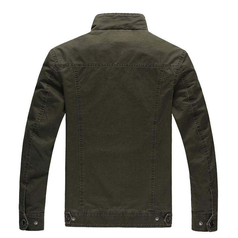 Men's casual utility jacket with practical pockets Lisslune