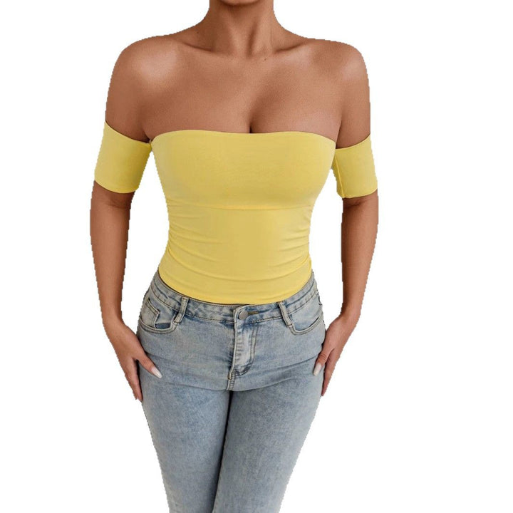 Damen Off-Shoulder Body mit figurbetonendem Schnitt Lisslune