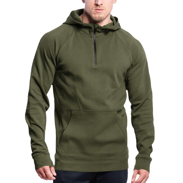 Men's functional hoodie with zipper and practical kangaroo pocket Lisslune