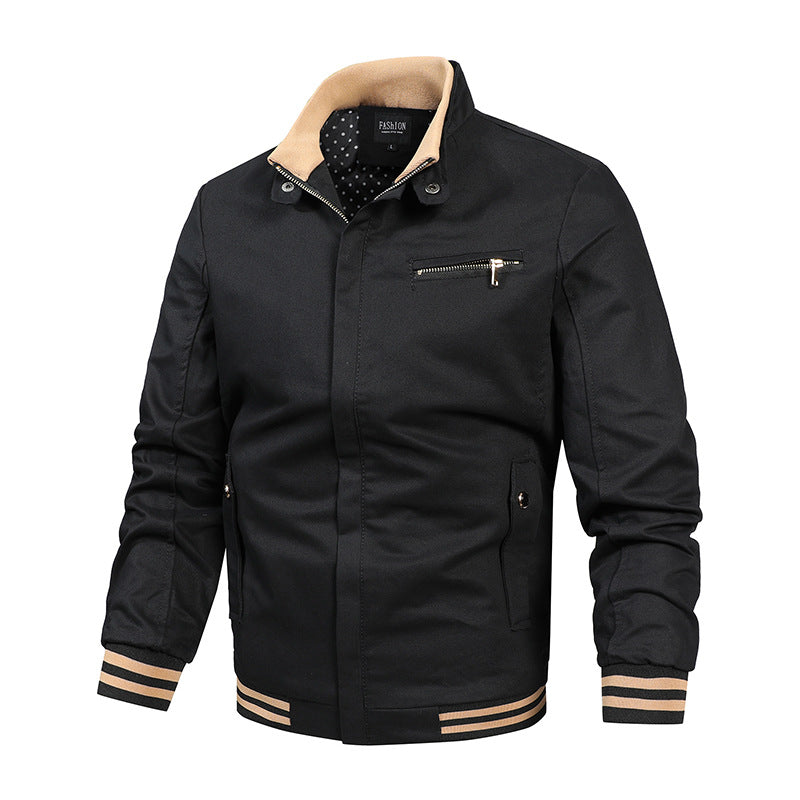 Men's Casual Transitional Jacket with Practical Zip Pockets Lisslune