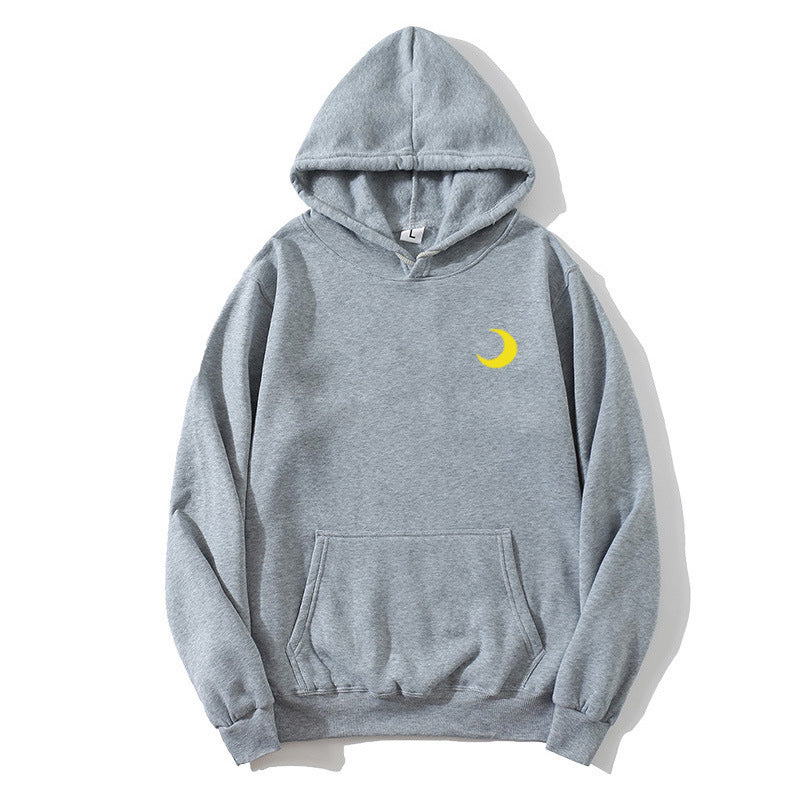 Women's hoodie with cute moon motif Lisslune