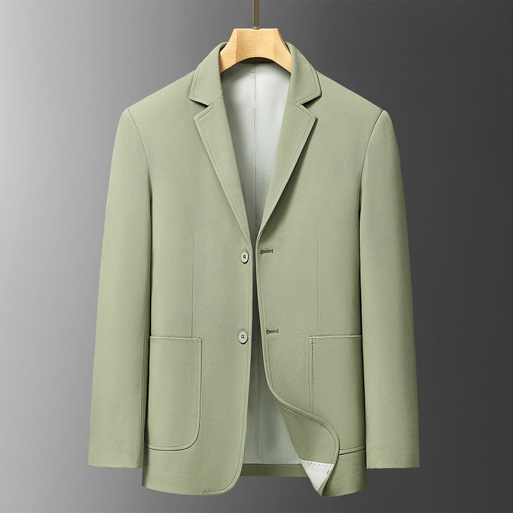 Men's Elegant Blazer with Textured Design and Practical Pockets Lisslune