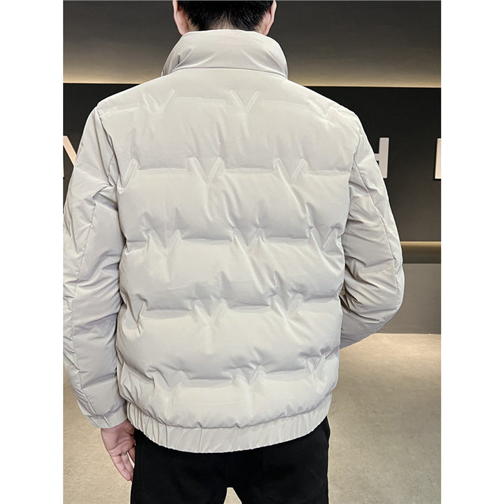 Men's Fashionable Lightweight Padded Jacket with Practical Zipper Lisslune