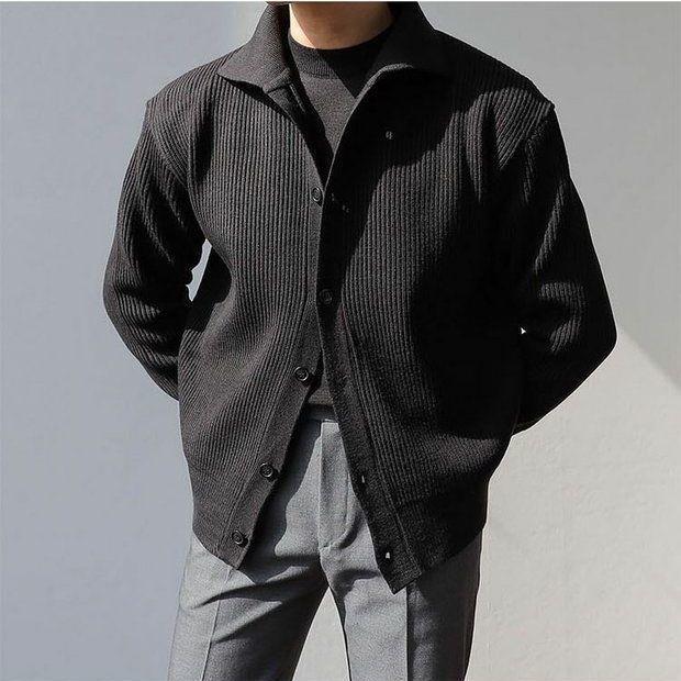 Men's Structured Button-Down Jacket Lisslune