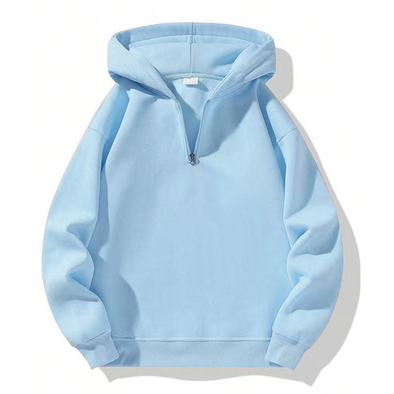 Men's sporty hoodie with half zipper Lisslune
