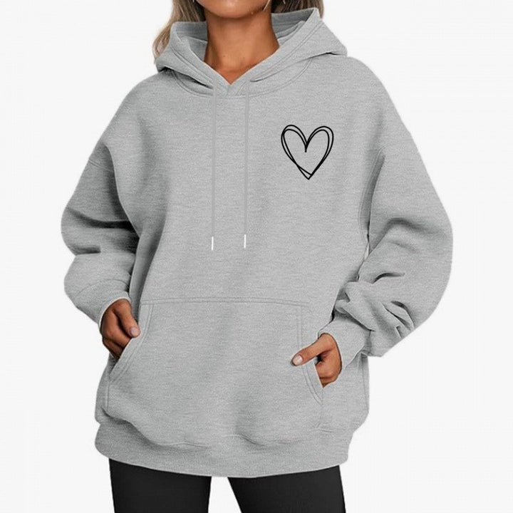 Women's hoodie with cool heart motif Lisslune