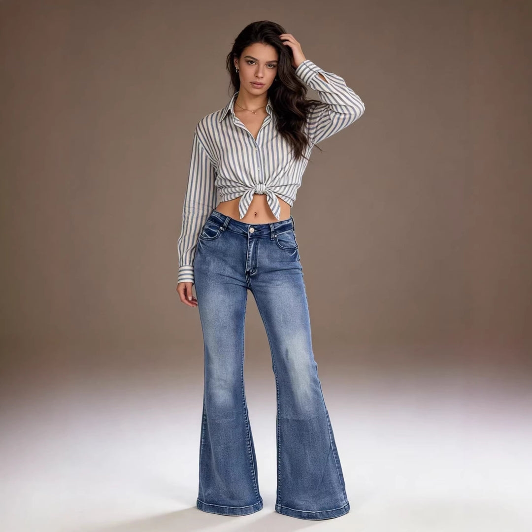 Women's elegant cropped top with puff sleeves and vintage embroidery Lisslune