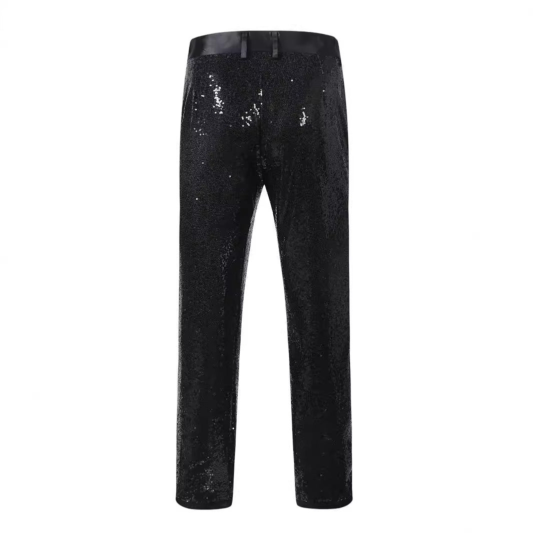 Men's Glittery Suit Pants Lisslune
