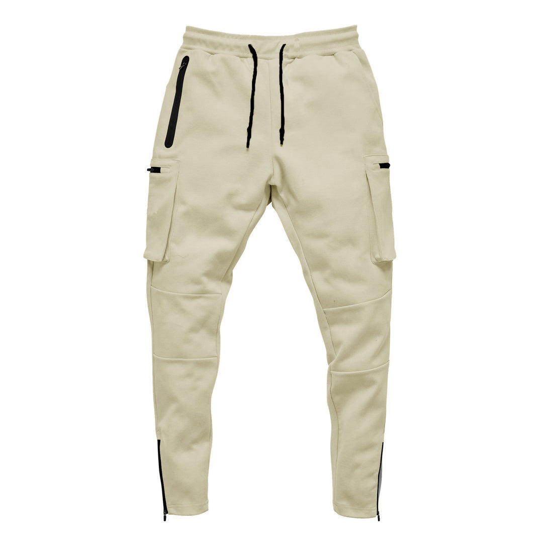 Men's cargo joggers with practical zip pockets and modern cut Lisslune