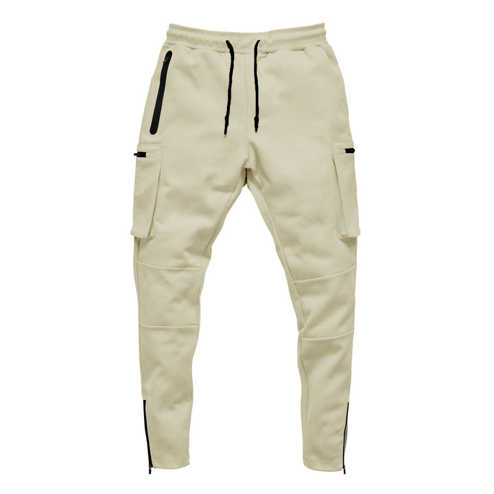 Men's cargo joggers with practical zip pockets and modern cut Lisslune