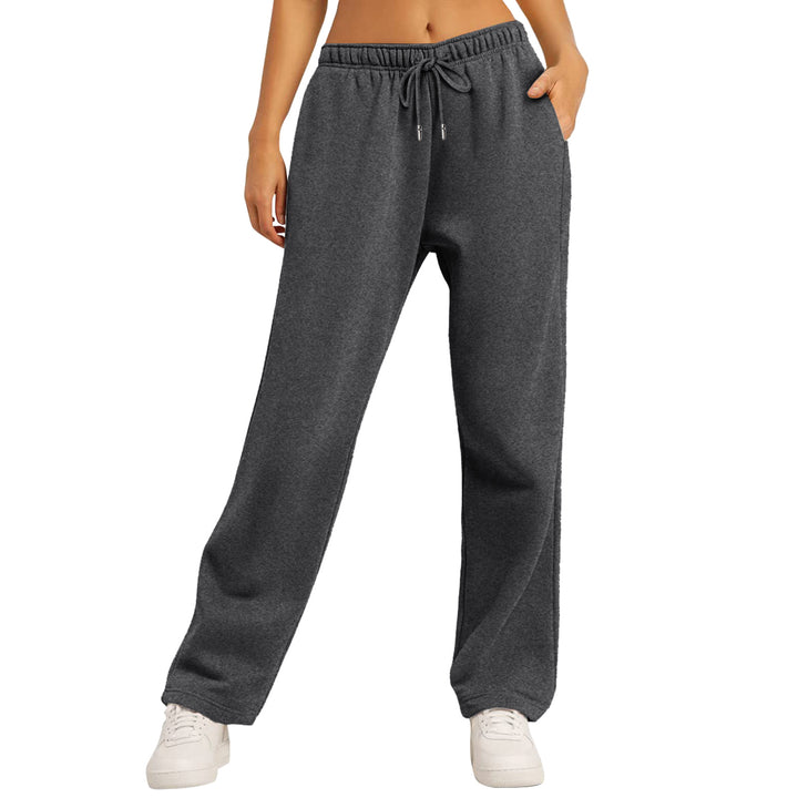 Ladies Comfortable Casual Jogging Pants with Side Pockets Lisslune