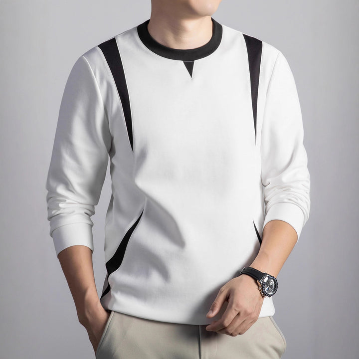 Men's Sporty Sweatshirt with Modern Design Lisslune