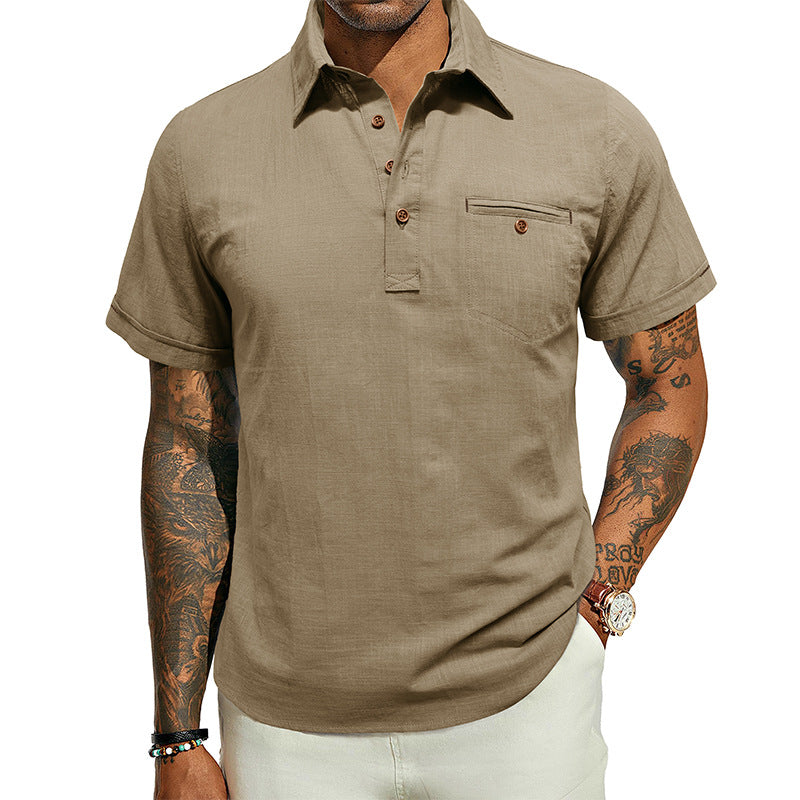 Men's Short Sleeve Shirt Lisslune