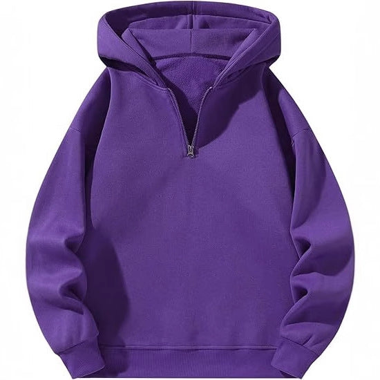 Men's sporty hoodie with half zipper Lisslune