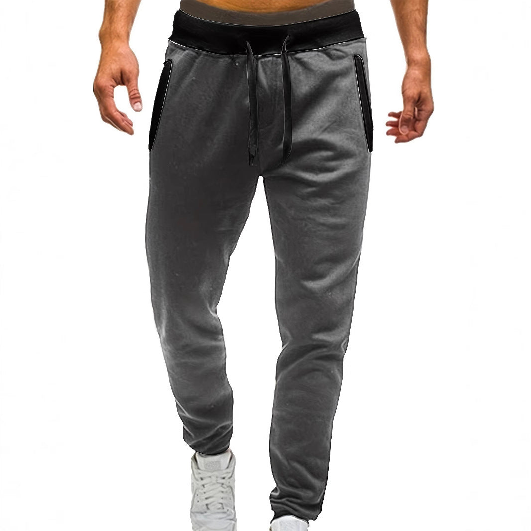 Men's sporty jogging pants with incorporated side pockets and adjustable drawstring Lisslune