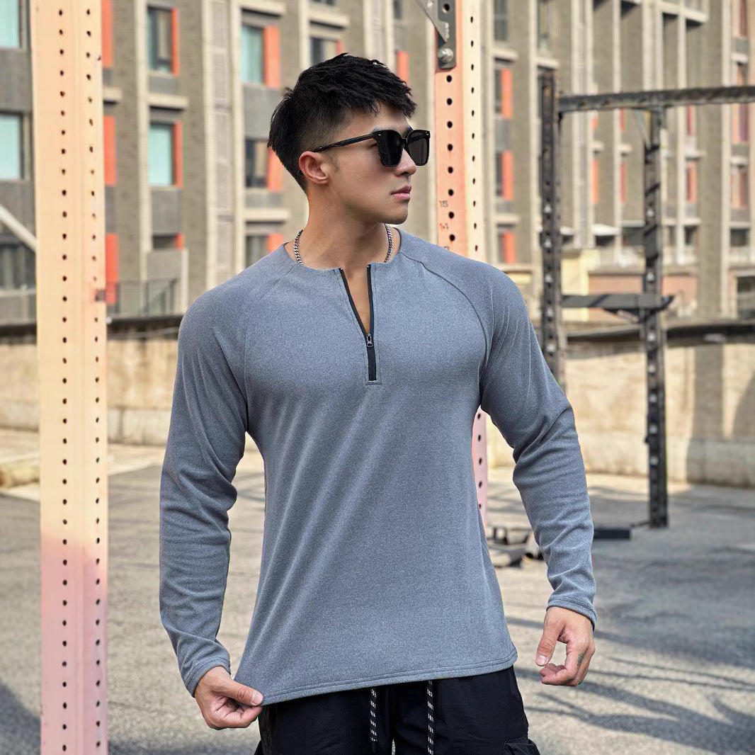 Men's functional shirt with innovative zipper and breathable structure Lisslune