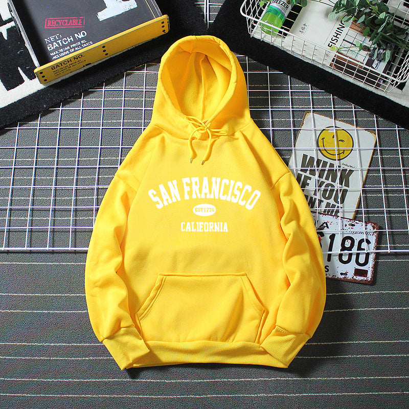 Women's hoodie with casual San Francisco print and comfortable fit Lisslune