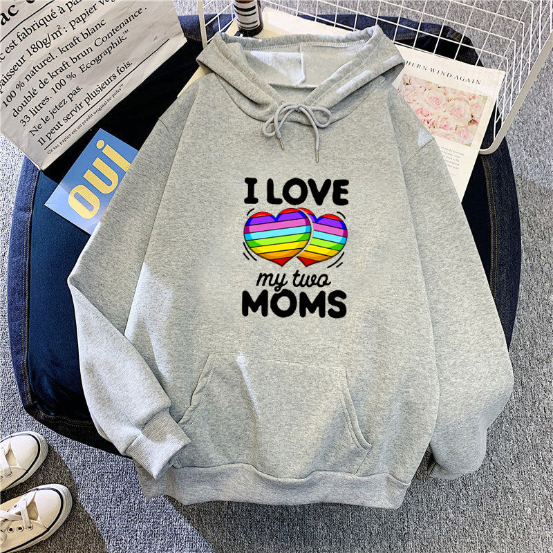 Women's hoodie with colorful heart design Lisslune