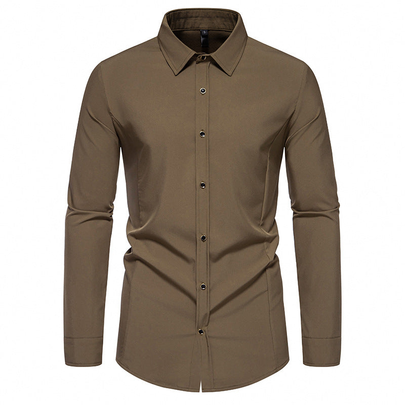 Men's fashionable long-sleeve shirt with elegant cut Lisslune
