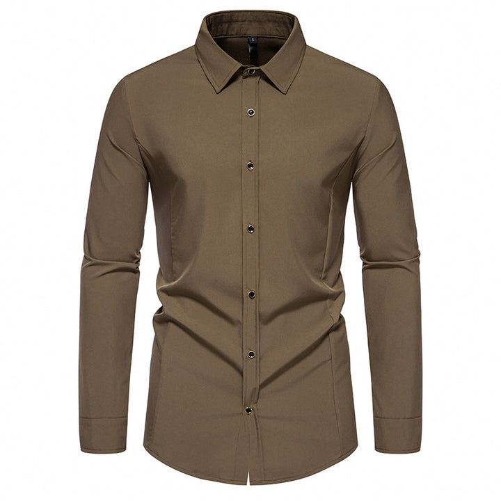 Men's fashionable long-sleeve shirt with elegant cut Lisslune