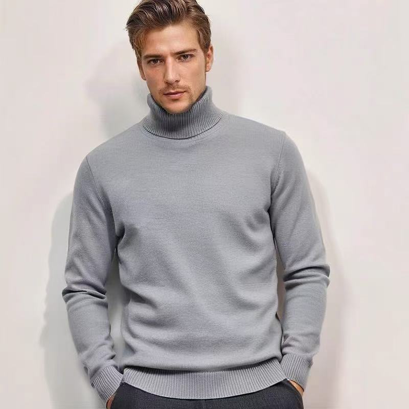 Men's turtleneck sweater made of fine knitting Lisslune