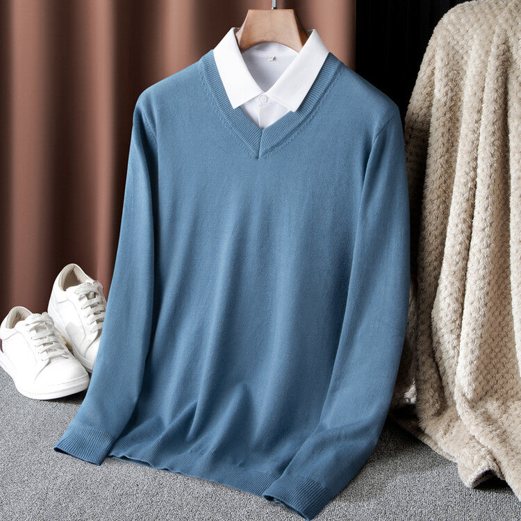 Men's V-Neck Sweater Lisslune