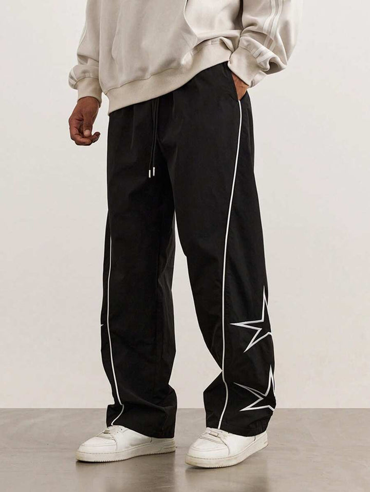 Men's casual chino pants with star pattern Lisslune