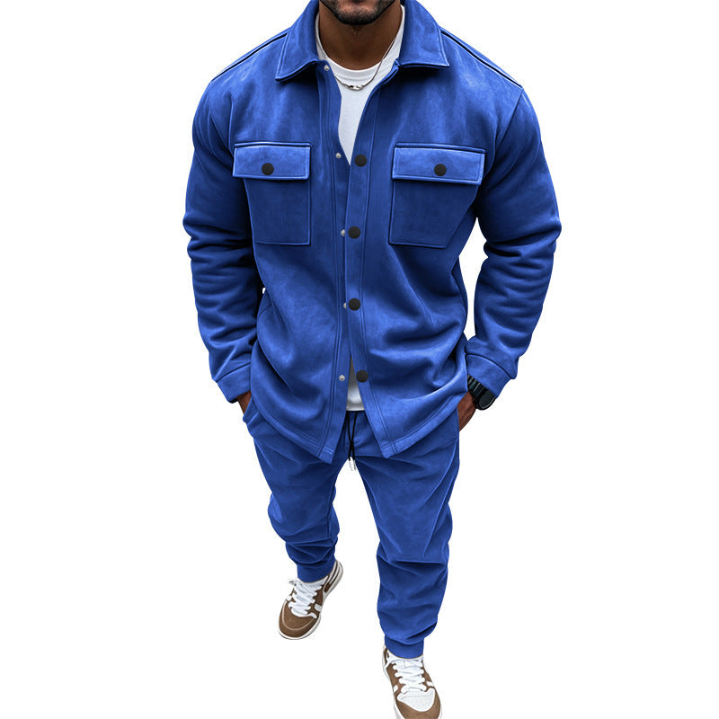 Men's casual tracksuit with functional pockets and durable outer material Lisslune