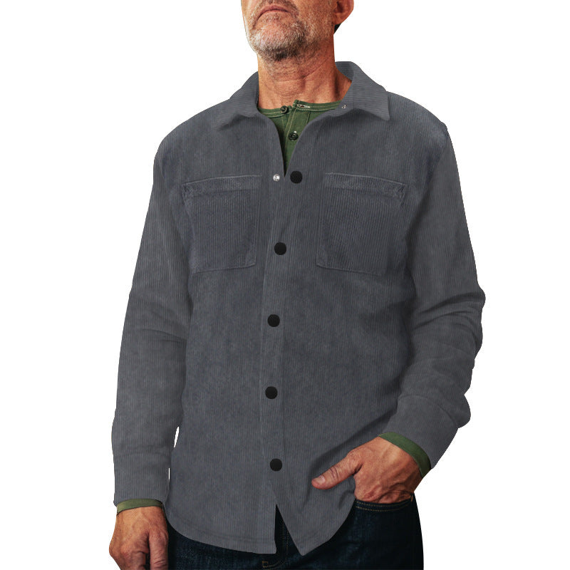 Men's lightweight cotton jacket with double breast pockets Lisslune
