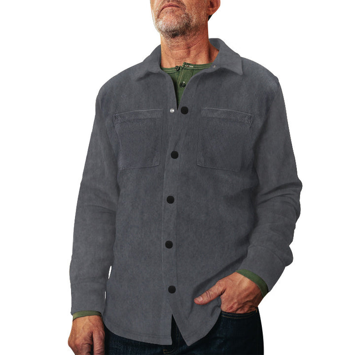 Men's lightweight cotton jacket with double breast pockets Lisslune