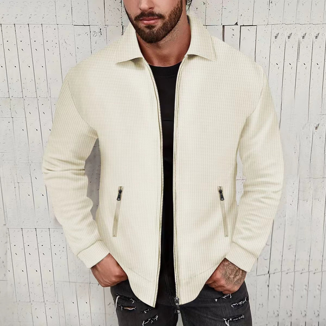 Men's stylish cardigan with textured design and side pockets Lisslune