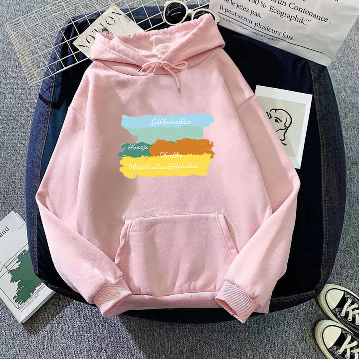 Women's casual hoodie with creative graphic design Lisslune