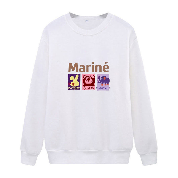 Women's cozy sweatshirt with animal motifs Lisslune