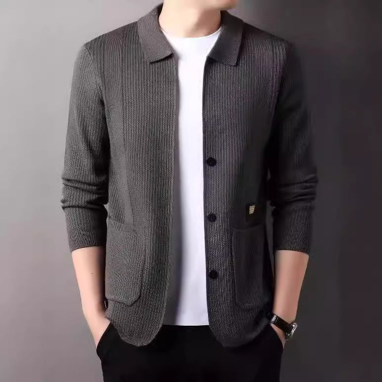 Men's fashionable cardigan with practical pockets Lisslune