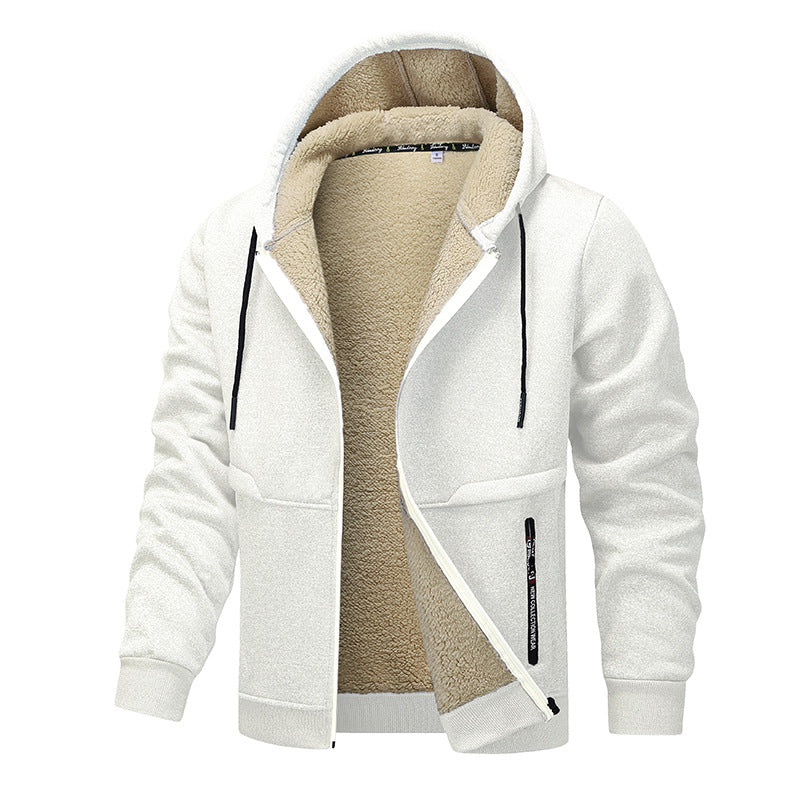 Men's cozy fleece jacket with high thermal insulation Lisslune