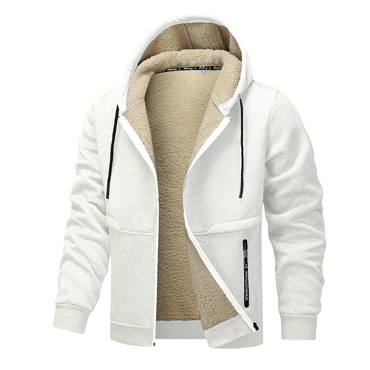 Men's cozy fleece jacket with high thermal insulation Lisslune