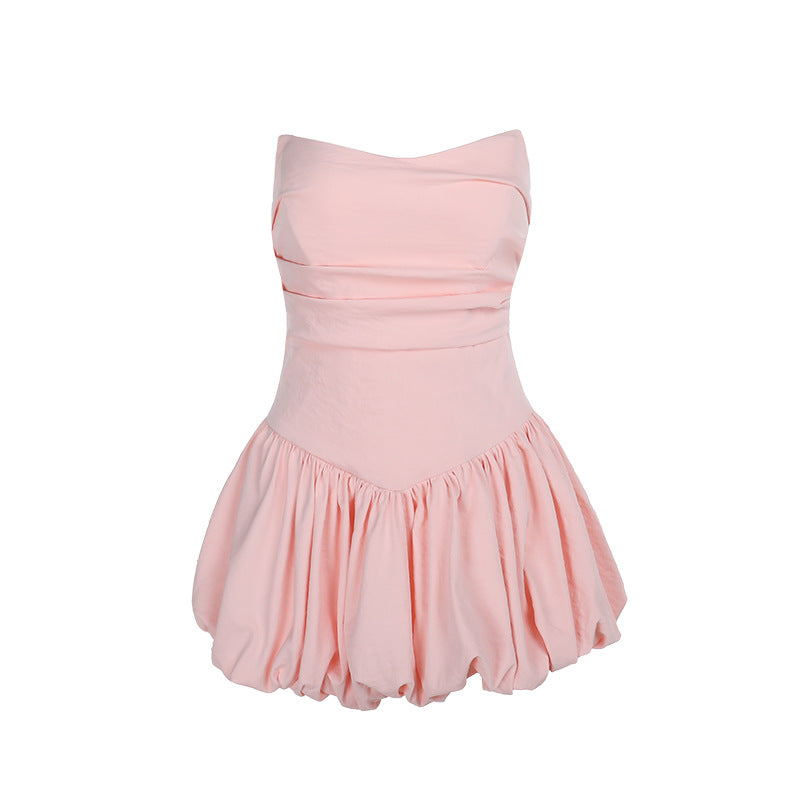 Women's mini dress with voluminous skirt and sophisticated cut Lune London